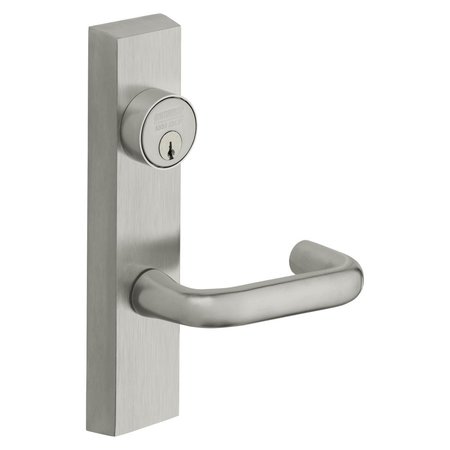 SARGENT Grade 1 Exit Device Trim, Classroom Function, Freewheeling Trim, Key Outside Unlocks/Locks Trim, For 743-8 ETJ LHRB 26D